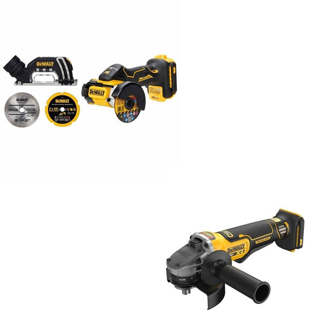 DeWalt DCG410B 20V MAX XR 4-1/2 in. Angle Grinder W/ DCS438B 3 in. Cut-Off Tool