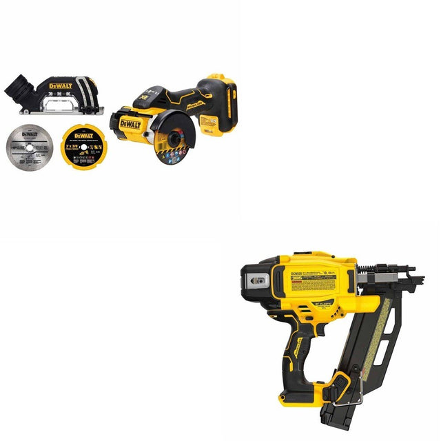 DeWalt DCN920B 20V MAX XR 21-Degree Framing Nailer W/ DCS438B 3 in. Cut-Off Tool
