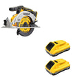 DeWalt DCB2104-2 20V MAX XR POWERPACK 4Ah Battery 2-Pack W/ DCS565B 6-1/2 in. Circular Saw