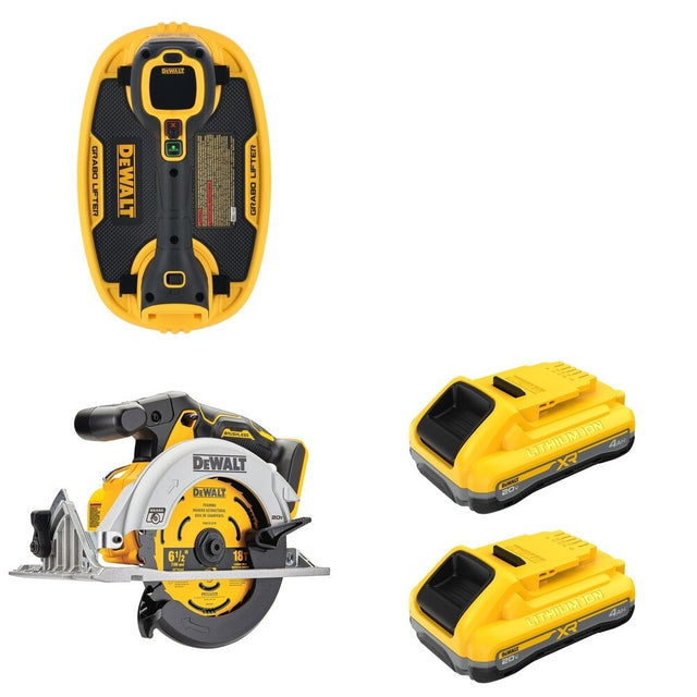 DeWalt DCB2104-2 20V MAX XR POWERPACK 4Ah Battery 2-Pack W/ DCE592B Vacuum Lifter and DCS565B