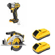 DeWalt DCB2104-2 POWERPACK 4Ah 2-Pack W/ DCF845B and DCS565B 6-1/2 in. Circular Saw