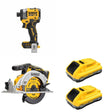 DeWalt DCB2104-2 20V MAX XR POWERPACK 4Ah Battery 2-Pack W/ DCF860B Impact Driver and DCS565B