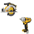 DeWalt DCF891B 20V MAX XR 1/2 in. Mid-Range Impact Wrench W/ DCS565B 6-1/2 in. Circular Saw