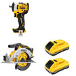 DeWalt DCB2104-2 20V MAX XR POWERPACK 4Ah Battery 2-Pack W/ DCF911B Impact Wrench and DCS565B