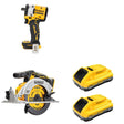 DeWalt DCB2104-2 20V MAX XR POWERPACK 4Ah Battery 2-Pack W/ DCF921B Impact Wrench and DCS565B