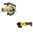 DeWalt DCS565B 20V MAX 6-1/2 in. Circular Saw W/ DCG408B Paddle-Switch Grinder