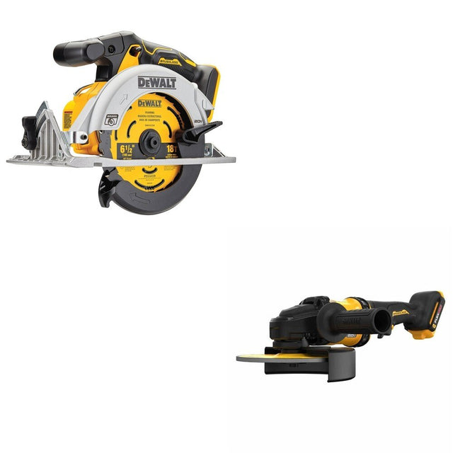 DeWalt DCG440B 60V MAX 7 in. Grinder W/ DCS565B 6-1/2 in. Circular Saw