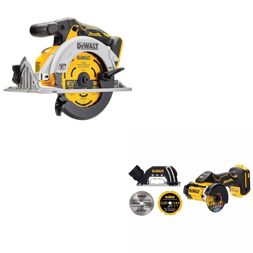 DeWalt DCS565B 20V MAX 6-1/2 in. Circular Saw W/ DCS438B 3 in. Cut-Off Tool