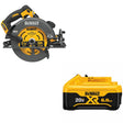 DeWalt DCS578B 60V Max 7-1/4" Circ Saw, Bare W/ DCB206 20V MAX 6Ah Battery Pack