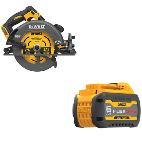 DeWalt DCS578B 60V Max 7-1/4 Circ Saw Bare W/ FREE DCB606 20/60V MAX Battery