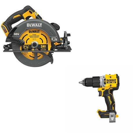 DeWalt DCS578B 60V MAX 7-1/4 in. Circular Saw W/ DCD806B Hammer Drill