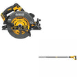 DeWalt DCS578B 60V MAX 7-1/4 in. Circular Saw W/ DCE531B Concrete Vibrator