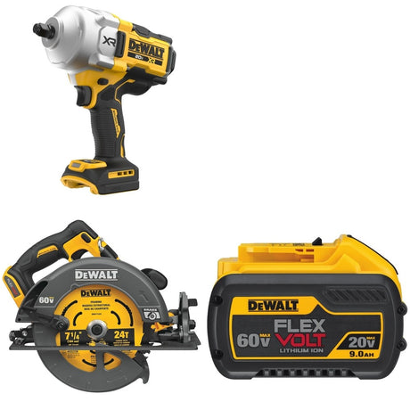 DeWalt DCF961B 20V MAX XR 1/2 in. High Torque Impact Wrench W/ DCS578B and DCB609 9.0Ah Battery