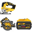 DeWalt DCS578B 60V MAX 7-1/4 in. Circular Saw W/ DCB609 9.0Ah Battery and DCS334B Jig Saw