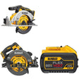 DeWalt DCS578B 60V MAX 7-1/4 in. Circular Saw W/ DCB609 FLEXVOLT 9.0Ah Battery and DCS565B