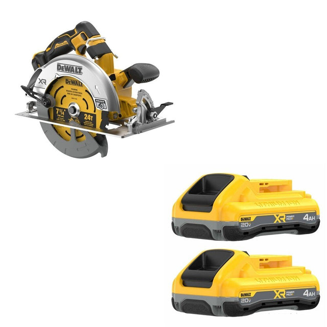 DeWalt DCS590B 7-1/4 in. Circular Saw W/ FREE DCB2104-2 4Ah Battery, 2 Pack
