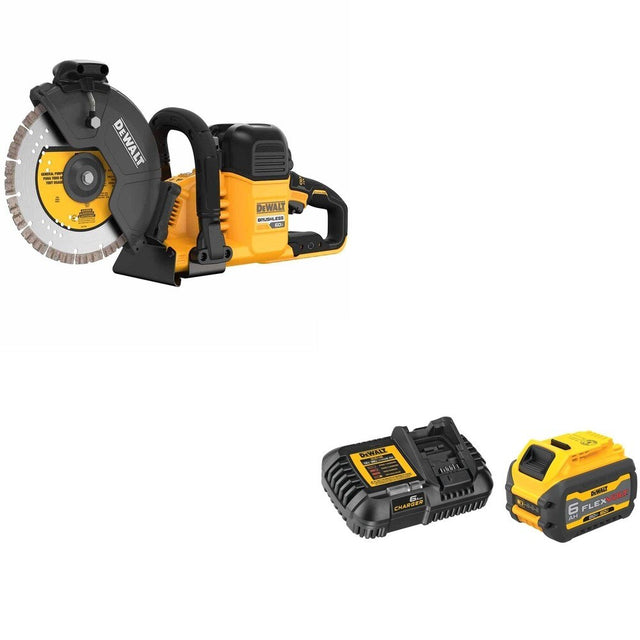 DeWalt DCS692X2 60V MAX 9 in. Cut-Off Saw Kit W/ DCB606C FLEXVOLT 6.0Ah Kit
