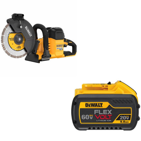 DeWalt DCS692X2 60V Cut-Off Saw Kit W/ FREE DCB609 FlexVolt 9.0Ah Battery