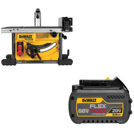 DeWalt DCS7485B 60V MAX FlexVolt Table Saw W/ DCB606 20/60V MAX FlexVolt Battery