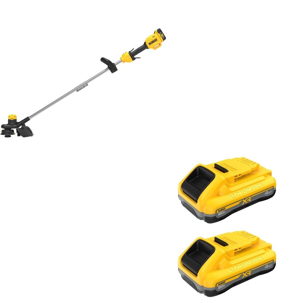 DeWalt DCB2104-2 20V MAX XR POWERPACK 4Ah Battery 2-Pack W/ DCST925M1 String Trimmer Kit