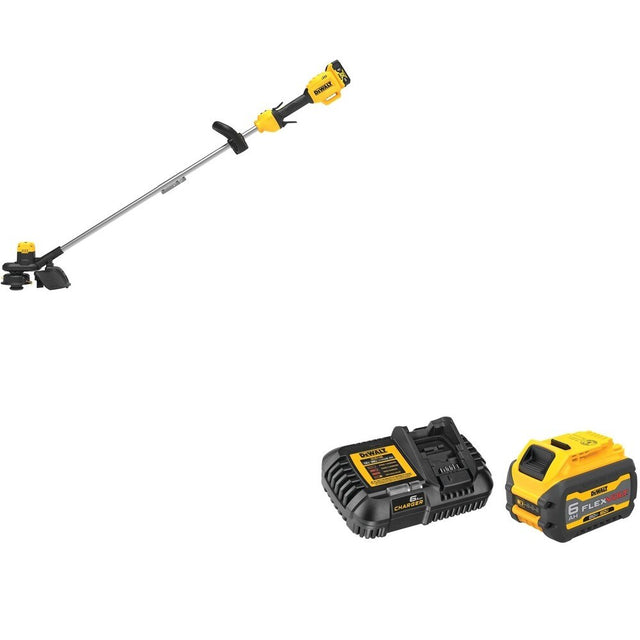 DeWalt DCB606C FLEXVOLT 20V/60V MAX 6.0Ah Battery Starter Kit W/ DCST925M1 String Trimmer Kit