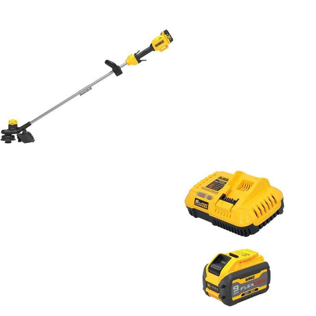 DeWalt DCB609C FLEXVOLT 20V/60V MAX 9.0Ah Battery Starter Kit W/ DCST925M1 String Trimmer Kit
