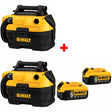 DeWalt DCV581H 20V MAX AC/DC Vacuum-2 Pack W/ FREE DCB205-2 20V MAX Battery 2Pk