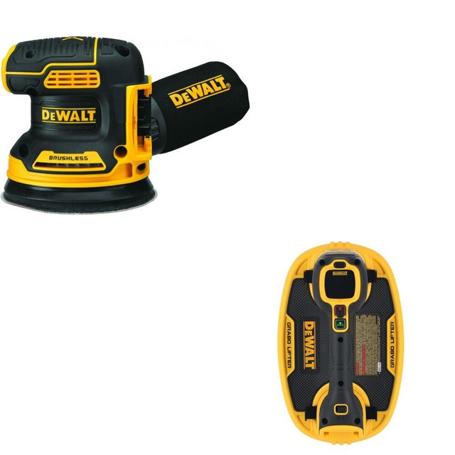 DeWalt DCE592B 20V MAX GRABO Vacuum Lifter W/ DCW210B Random Orbital Sander