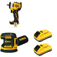 DeWalt DCB2104-2 20V MAX XR POWERPACK 4Ah Battery 2-Pack W/ DCW210B and DCF911B Impact Wrench
