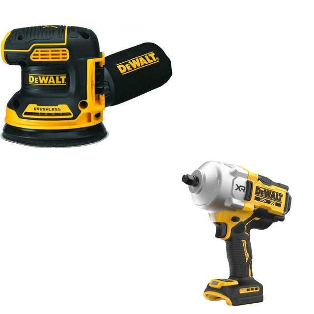 DeWalt DCF961B 20V MAX XR 1/2 in. High Torque Impact Wrench W/ DCW210B Random Orbital Sander