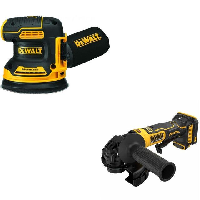 DeWalt DCG402B ATOMIC 20V MAX 4-1/2 in. Angle Grinder W/ DCW210B Random Orbital Sander