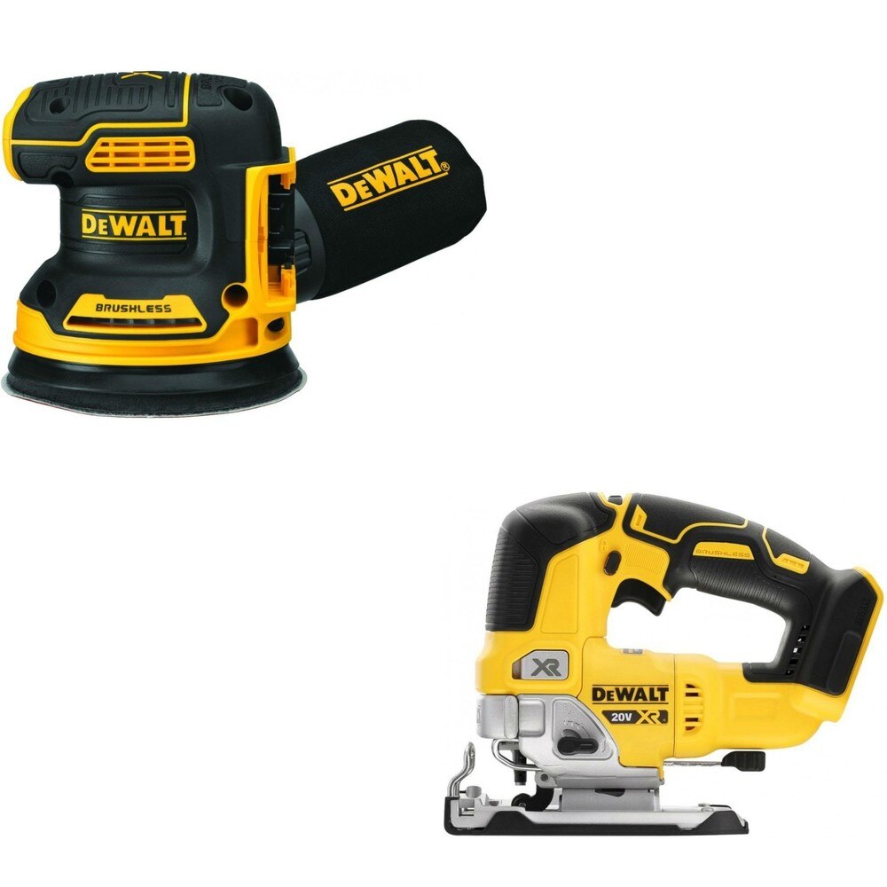 DeWalt DCS334B 20V MAX XR Jig Saw W/ DCW210B Random Orbital Sander