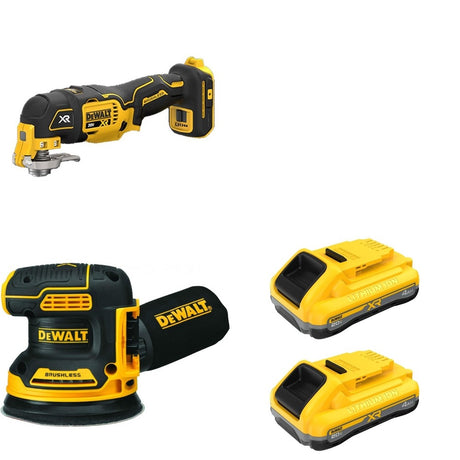 DeWalt DCB2104-2 POWERPACK 4Ah 2-Pack W/ DCW210B and DCS356B Oscillating Multi-Tool