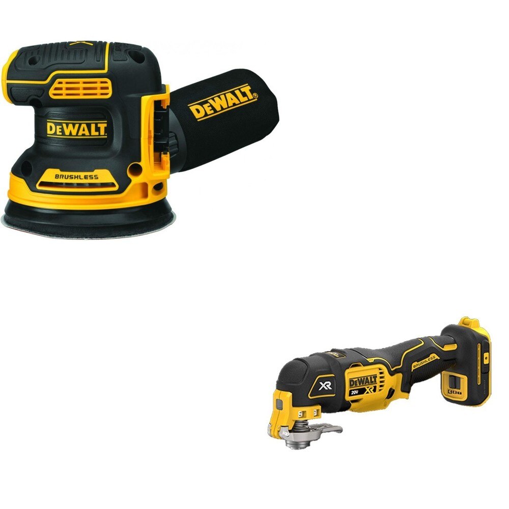 DeWalt DCW210B 20V MAX XR 5 in. Random Orbital Sander W/ DCS356B Oscillating Multi-Tool