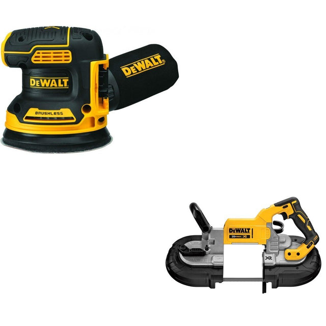 DeWalt DCS374B 20V MAX Deep Cut Band Saw W/ DCW210B Random Orbital Sander