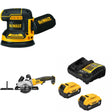 DeWalt DCW210B Sander Kit W/ DCS571B Circular Saw and FREE DCB205-2C Battery Kit