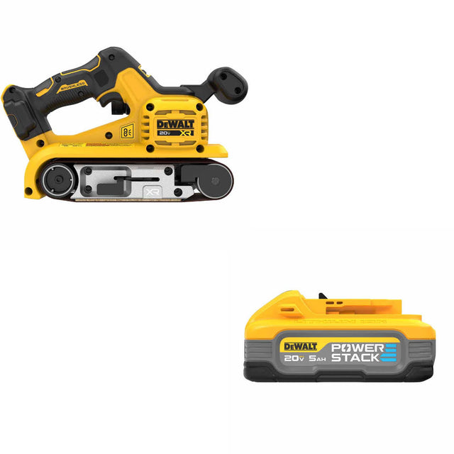 DeWalt DCW220B 20V Max XR Belt Sander W/ FREE DCBP520 20V Max 5Ah Battery