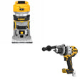 DeWalt DCD1007B 20V MAX XR 1/2 in. Hammer Drill W/ DCW600B Compact Router