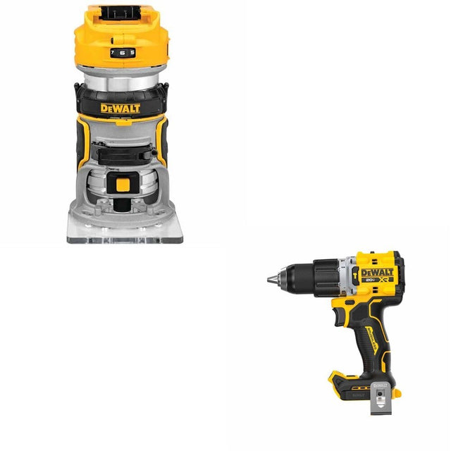 DeWalt DCD806B 20V MAX XR 1/2 in. Hammer Drill W/ DCW600B Compact Router