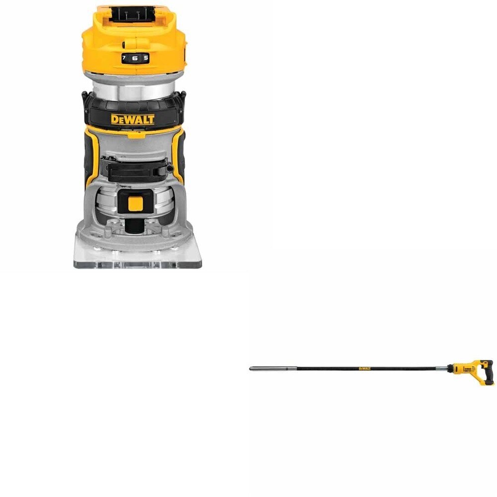 DeWalt DCE531B 20V MAX Concrete Pencil Vibrator W/ DCW600B Compact Router
