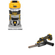 DeWalt DCM200B 20V MAX XR Bandfile Sander W/ DCW600B Compact Router