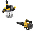 DeWalt DCW620B 20V MAX XR 2-1/4 HP Plunge Router W/ DCBL722B Handheld Blower