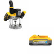 DeWalt DCW620B 20V MAX XR 2-1/4 HP Router W/ FREE DCBP520 20V Max 5Ah Battery