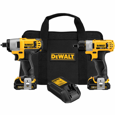 DeWalt DCK210S2 12V MAX Cordless Screwdriver / Impact Driver Combo Kit