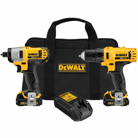 DeWalt DCK211S2 12V MAX Cordless Drill / Impact Driver Combo Kit