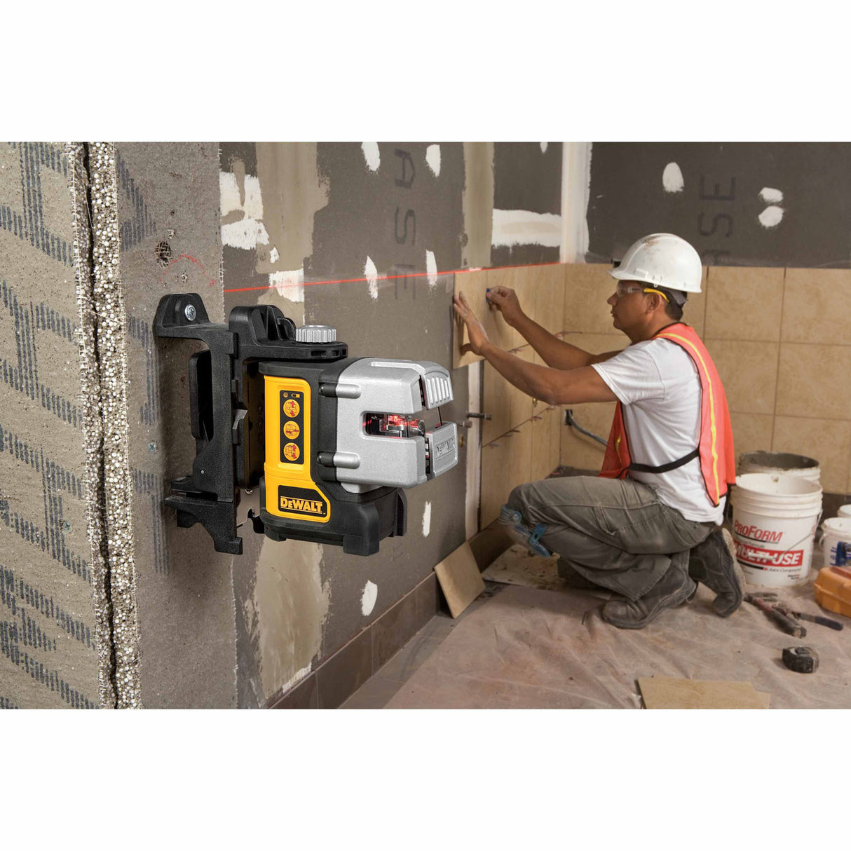 DeWalt DW089K Self Leveling 3 Beam Line Laser - 9