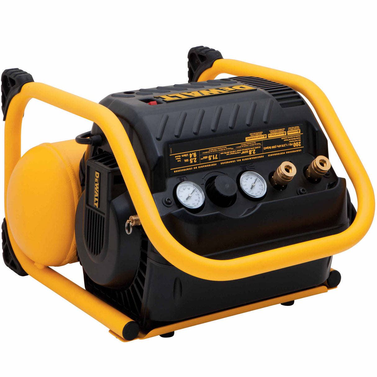 DeWalt DWFP55130 2.5 Gallon 200 PSI Quiet Trim Air Compressor - 2