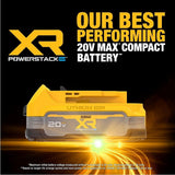 DEWALT DCBP334-4 20V MAX XR POWERSTACK Battery Combo Pack with 1.7Ah and 3.5Ah Batteries (4 Pack) - 3