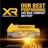 DEWALT DCBP334-4 20V MAX XR POWERSTACK Battery Combo Pack with 1.7Ah and 3.5Ah Batteries (4 Pack) - 3