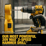DEWALT DCD806H1 20V MAX XR 1/2" Brushless Cordless Hammer Drill Kit with 5Ah Battery, Charger and Contractor Bag - 5